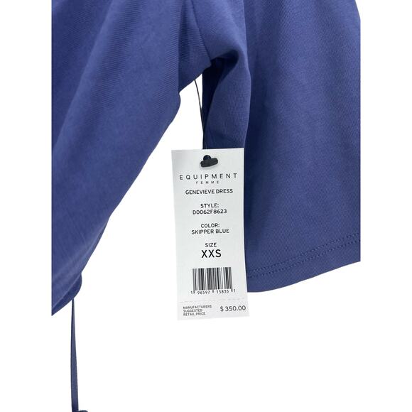 Equipment Genevieve Dress Skipper Blue - Picture 5 of 10